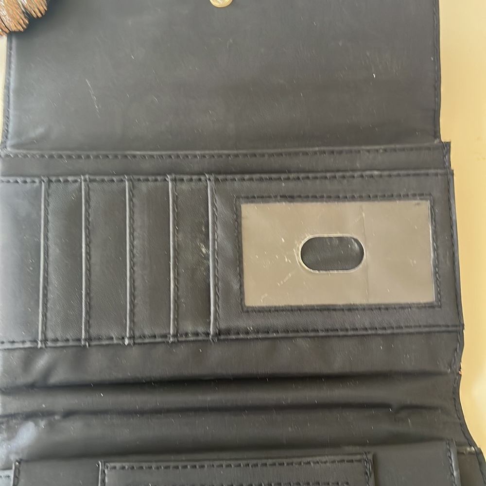 MUNDi new Black Leather wallet, multiple compartments - Picture 4 of 10
